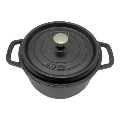 Staub (ストウブ) ココット鍋 SIZE 22 ブラック