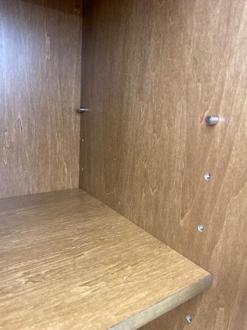 karimoku (カリモク) キャビネット ブラウン 3枚扉 引き出し付き