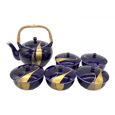 深川製磁 (フカガワセイジ) 湯呑み揃え 夫婦鶴 急須1・湯呑み5