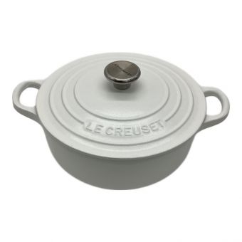 LE CREUSET (ルクルーゼ) ココット・ロンド ホワイト 18cm