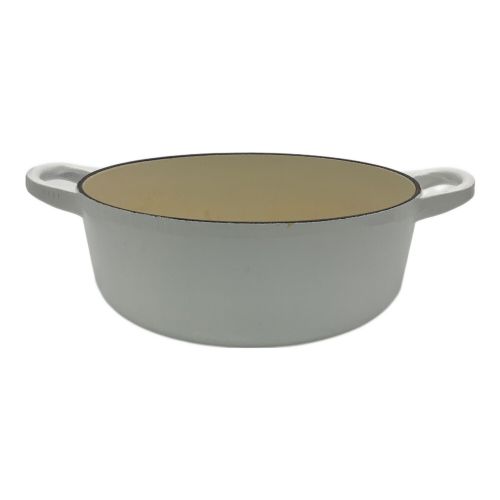 LE CREUSET (ルクルーゼ) ココット・ロンド ホワイト 18cm