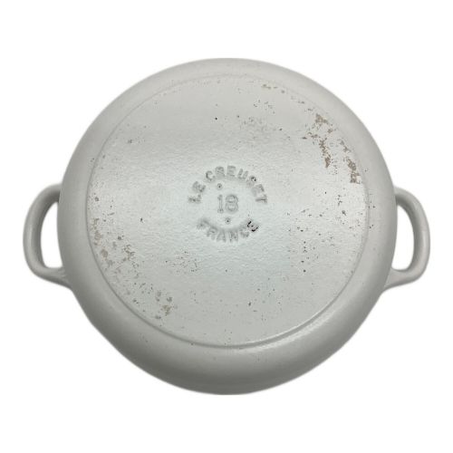 LE CREUSET (ルクルーゼ) ココット・ロンド ホワイト 18cm