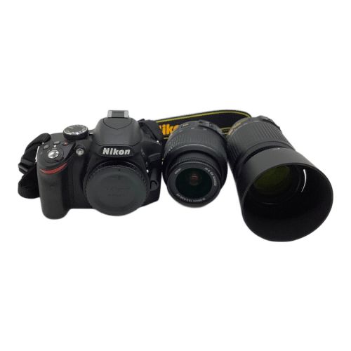 Nikon (ニコン) デジタル一眼レフカメラ ダブルズームキット D3200 2416万画素 専用電池 SDカード対応 2182235