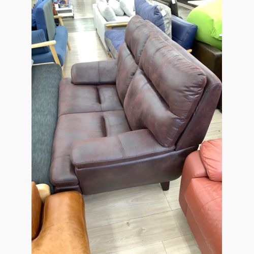 大塚家具 (オオツカカグ) 2人掛けソファー ブラウン 2人掛け 半革 ルーニー