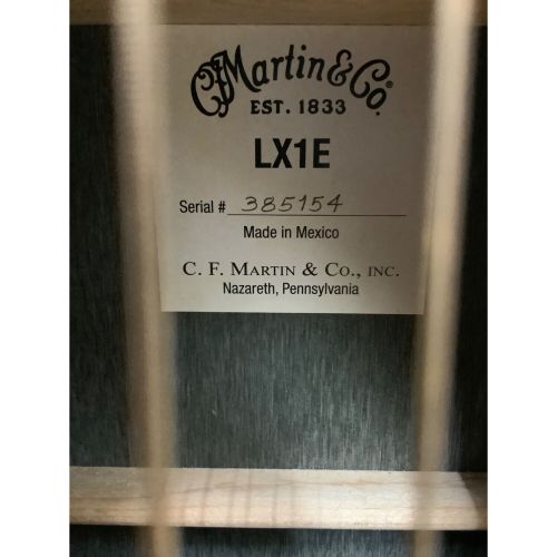 Martin&Co (マーチン) ミニエレアコギター LX-1E 動作確認済み 385154