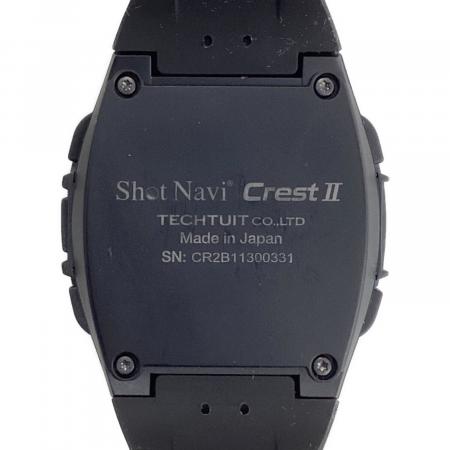 充電1回のみ未使用品　ショットナビクレストⅡタッチ　ブラック shotnavi (ショットナビ) ゴルフGPSナビウォッチ Crest Ⅱ 説明書