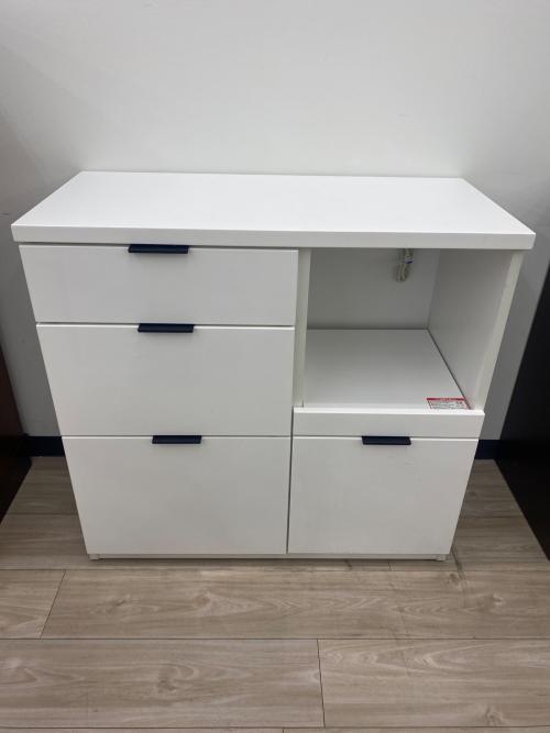 ニトリ キッチンカウンター ホワイト スライド台 エトナ90