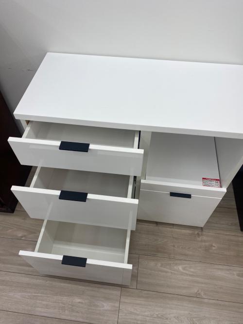 ニトリ キッチンカウンター ホワイト スライド台 エトナ90