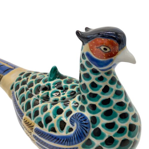 九谷焼 (クタニヤキ) 雉子香炉