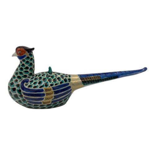 九谷焼 (クタニヤキ) 雉子香炉