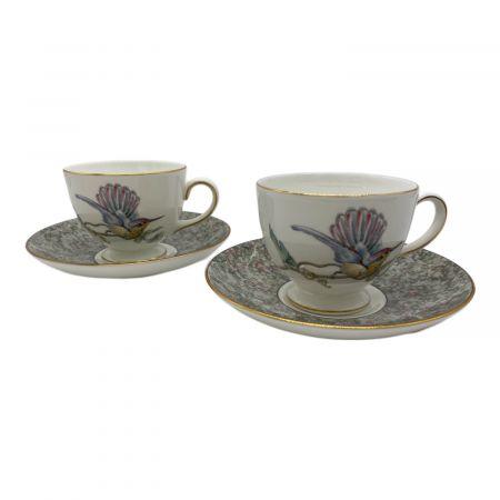 【愛品館江戸川店】ウェッジウッド ハミングバード カップ&ソーサー6客セットID102-025988-007 Wedgwood (ウェッジウッド) カップ&ソーサー ハミングバード 2Pセット