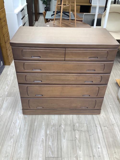 府中家具 (フチュウカグ) 桐タンス ブラウン 5段