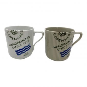ROYAL COPENHAGEN (ロイヤル・コペンハーゲン) マグカップ フルーテッド・シグネチャー 2Pセット