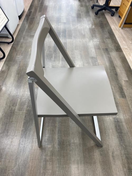 CALLIGARIS (カリガリス) 折りたたみチェアー グレー×シルバー 1人掛け