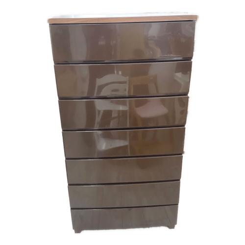 ウッドトップチェスト ブラウン 85 7段