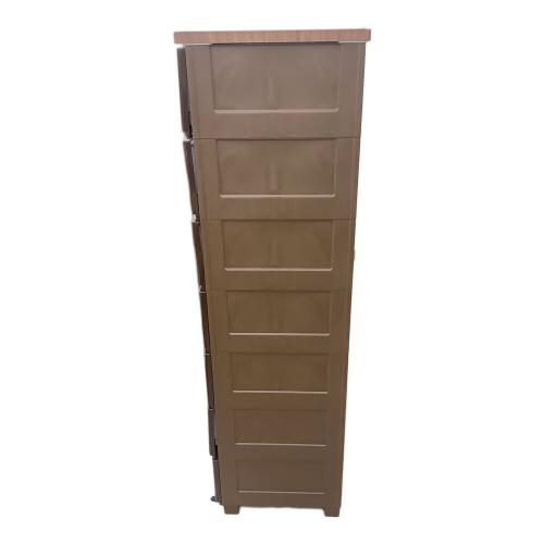 ウッドトップチェスト ブラウン 85 7段