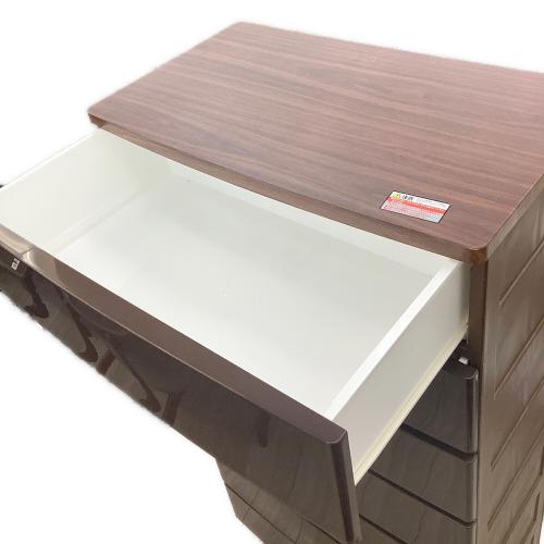 ウッドトップチェスト ブラウン 85 7段