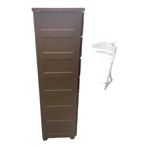 ウッドトップチェスト ブラウン 85 7段