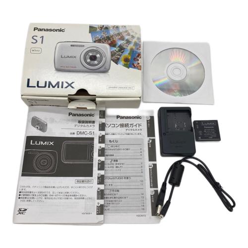 Panasonic (パナソニック) コンパクトデジタルカメラ DMC-S1 WH1GC001101
