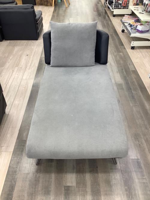 ソファーベッド ブラック×グレー ファブリック