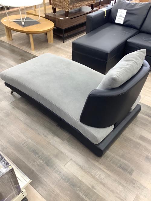 ソファーベッド ブラック×グレー ファブリック