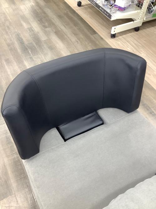 ソファーベッド ブラック×グレー ファブリック