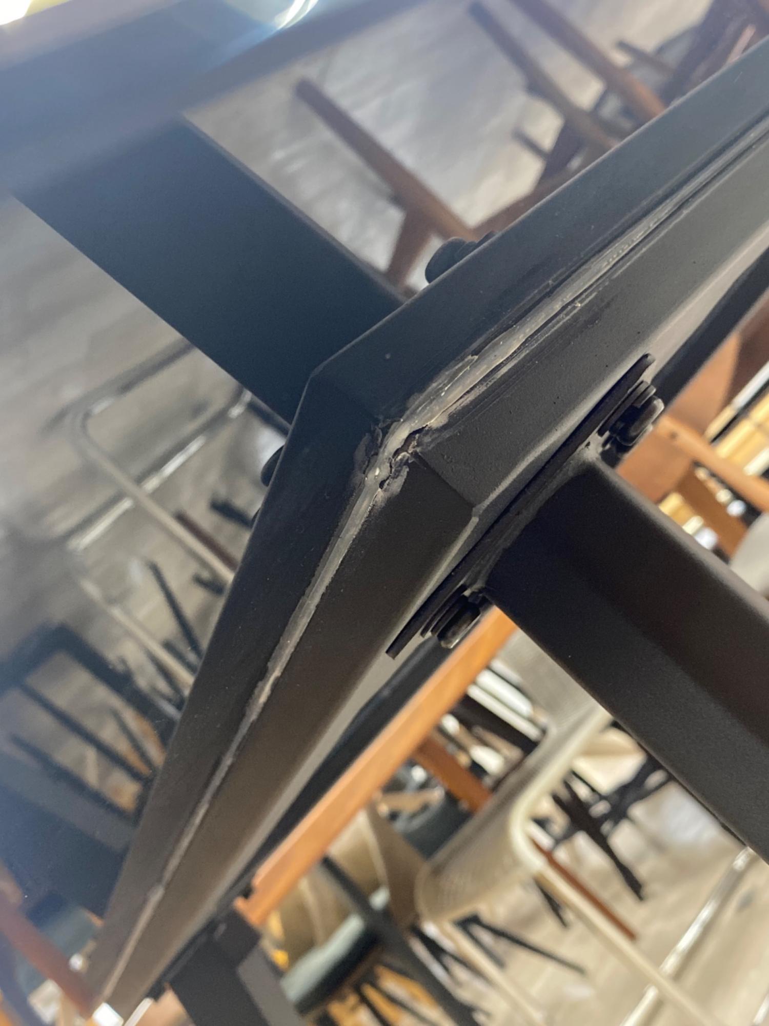 tarny (ターニー) ダイニングテーブル グレー×ブラック 15 セラミック