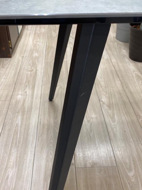 tarny (ターニー) ダイニングテーブル グレー×ブラック 15 セラミック天板 ダルトン