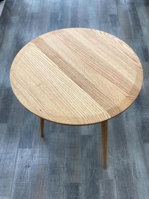 モモナチュラル サイドテーブル ナチュラル 80120 片バタ FOLK FD SIDE TABLE HI ME