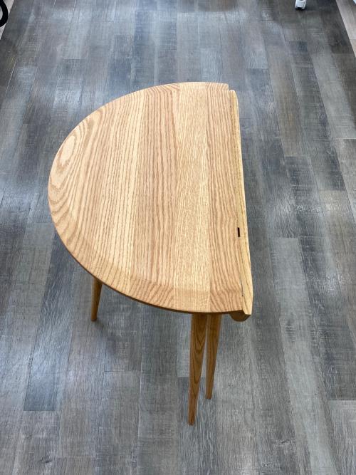 モモナチュラル サイドテーブル ナチュラル 80120 片バタ FOLK FD SIDE TABLE HI ME