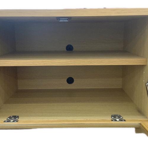 無印良品 (ムジルシリョウヒン) テレビボード ナチュラル 97 フラップ扉 引き出し2 オーク材 幅110㎝