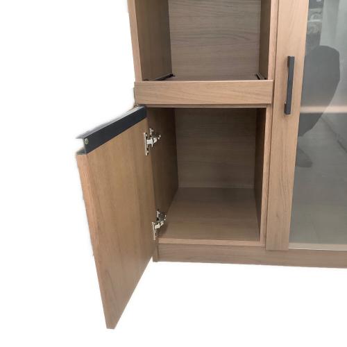 ニトリ レンジ台 ブラウン 1枚扉