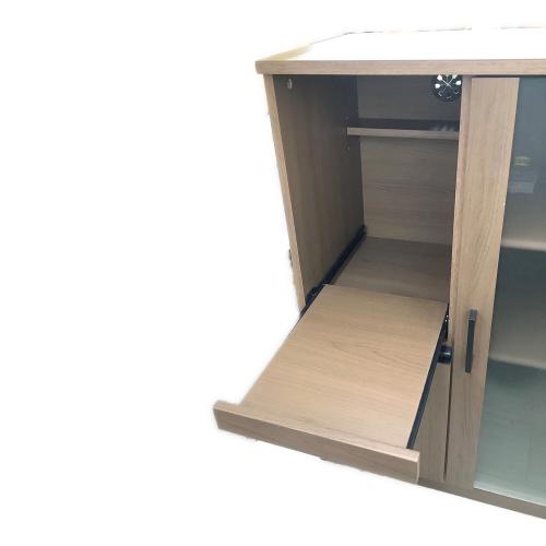 ニトリ レンジ台 ブラウン 1枚扉