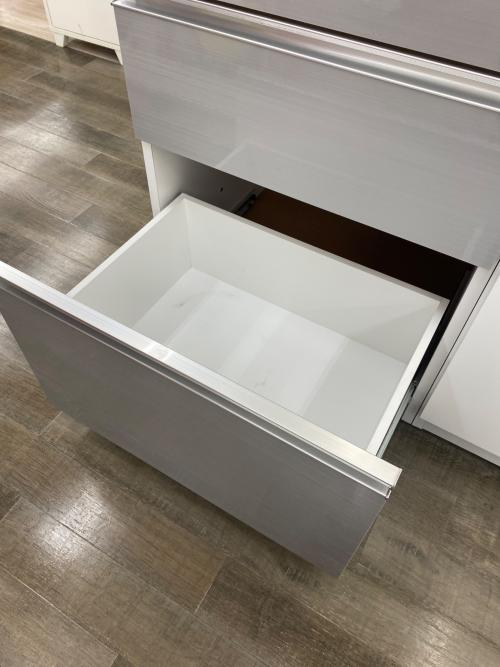 クラフトコガ キッチンカウンター ホワイト 13 2枚扉 引き出し4