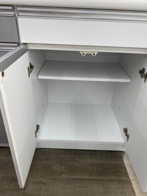 クラフトコガ キッチンカウンター ホワイト 13 2枚扉 引き出し4