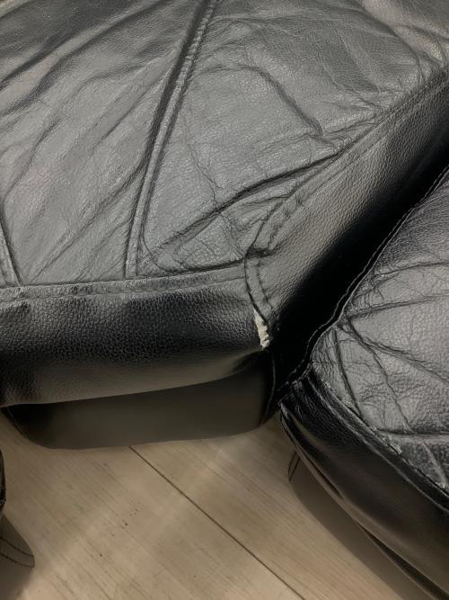 コーナーソファー ブラック