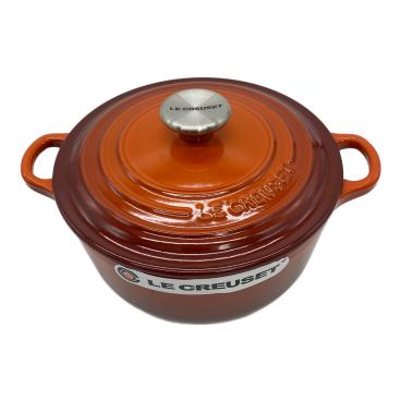 LE CREUSET ル・クルーゼ 24cmココット・ロンド 中古品 【トレファク