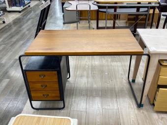 ACME Furniture (アクメファニチャー) デスク ブラウン×ブラック 5 袖机付 BELLS FACTORY DESK