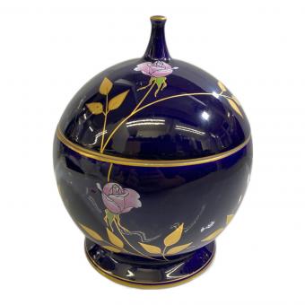 香蘭社 (コウランシャ) キャンディーポット 瑠璃バラ