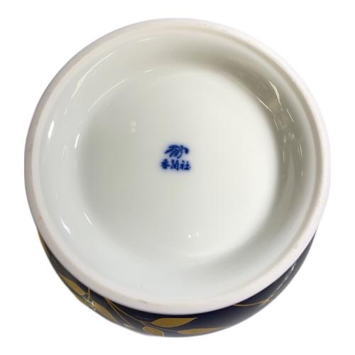 香蘭社 (コウランシャ) キャンディーポット 瑠璃バラ