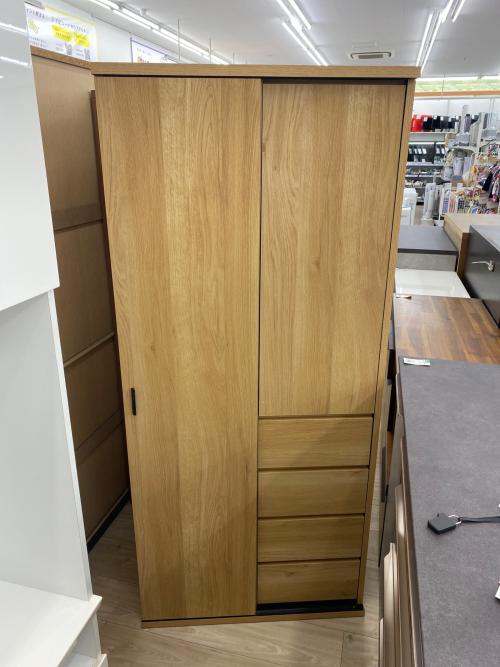 ワードローブ ナチュラル スライド式