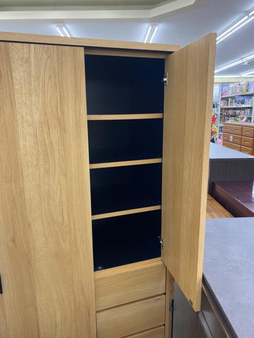 ワードローブ ナチュラル スライド式