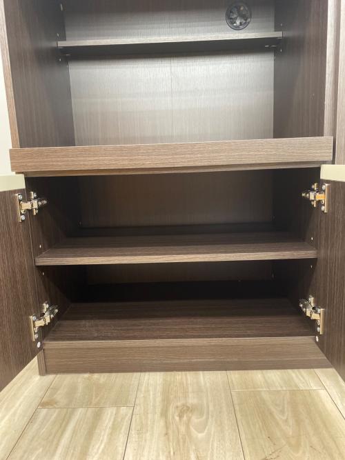 ニトリ レンジ台 ブラウン 65