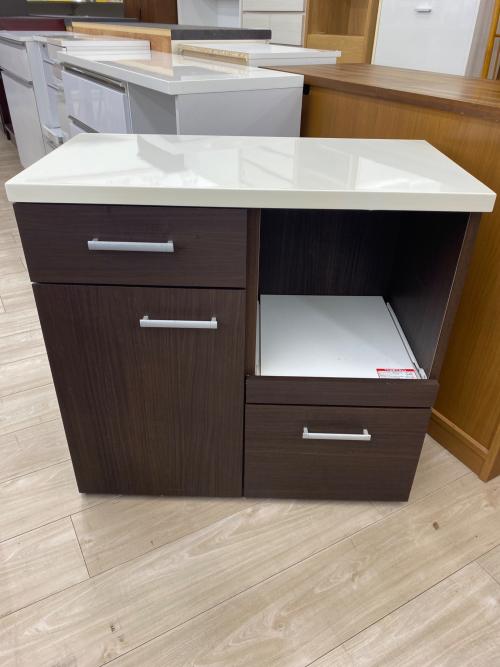 ニトリ キッチンカウンター ブラウン