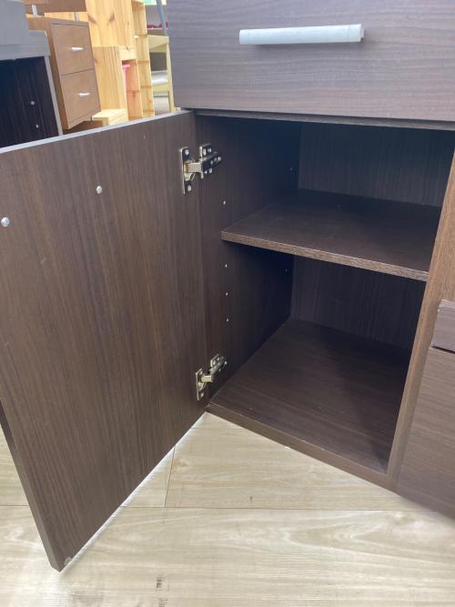 ニトリ キッチンカウンター ブラウン