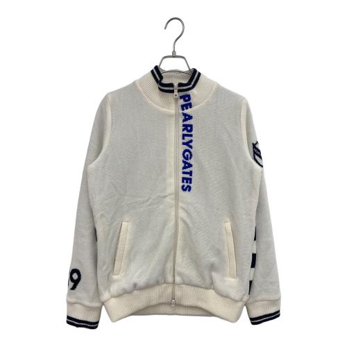 ゴルフウェア(トップス) レディース SIZE 2 ホワイト フルジップアップニットジャケット 055-2172002