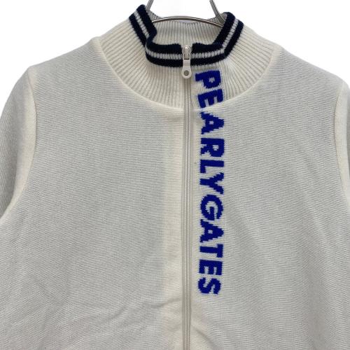 ゴルフウェア(トップス) レディース SIZE 2 ホワイト フルジップアップニットジャケット 055-2172002