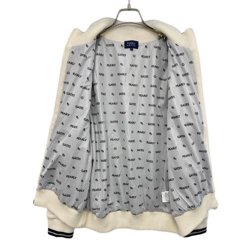 ゴルフウェア(トップス) レディース SIZE 2 ホワイト フルジップアップニットジャケット 055-2172002