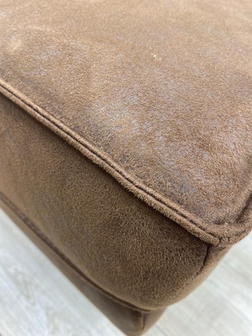 アームレス2人掛けソファー ブラウン