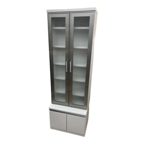 三幸 食器棚 ホワイト IGUAZU 60 SIDE CAB 2枚扉